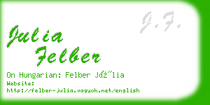 julia felber business card